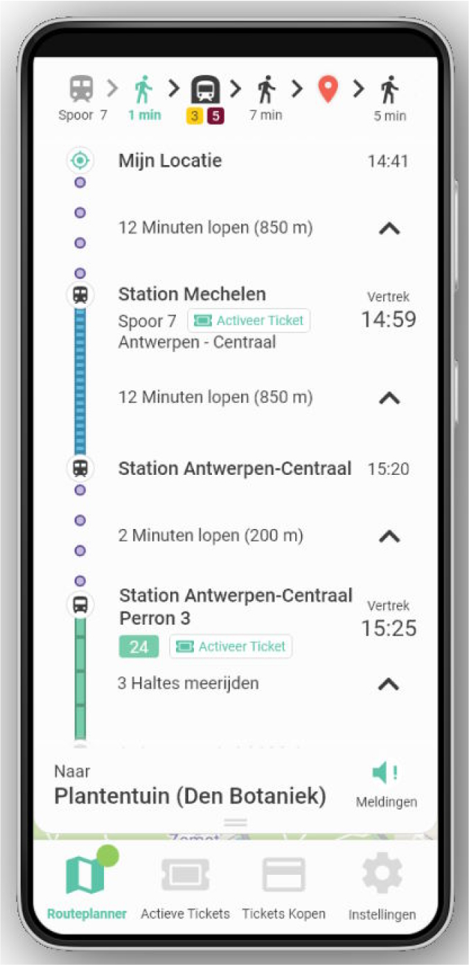 Design for a public transport app 1